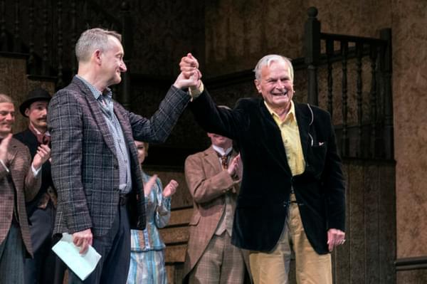 Sir Peter onstage with David Bintley marking David's final performance as Director