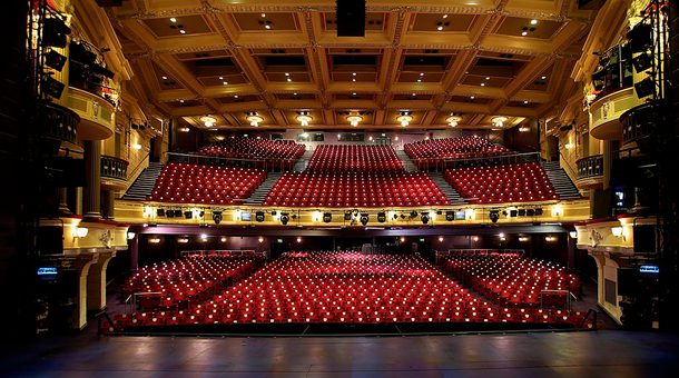 View from the stage of Birmingham Hippodrome